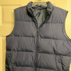 NWOT Lands End brown Puffer Vest Sleeveless Jacket Sz L